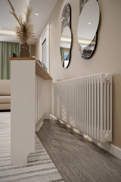 BAGAX Pera Model, Beyaz Üstü Çam Renk, 176 Cm Petek Kaplama, Dresuar - Resim 2