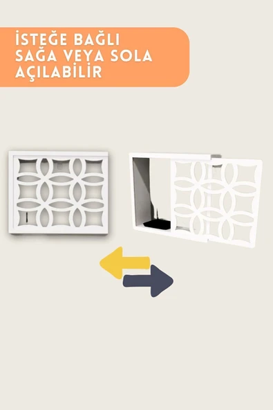 BAGAX Tasarım Çiçek Desenli Modem/sigorta Saklama Kutusu, 40cm X 33cm - Resim 8