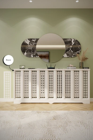 BAGAX Ayasofya Model, Beyaz Renk,iç Ölçü 176 Cm Dış Ölçü 180 Cm Petek Kaplama, Dresuar ürün görseli