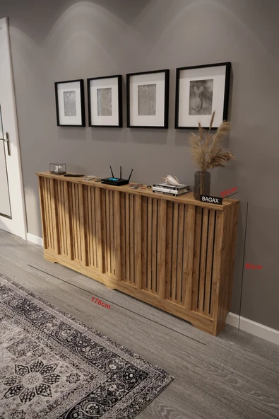 BAGAX Efes Model, Çam Renk,iç Ölçü 176 Cm Dış Ölçü 180 Cm Petek Kaplama, Dresuar ürün görseli