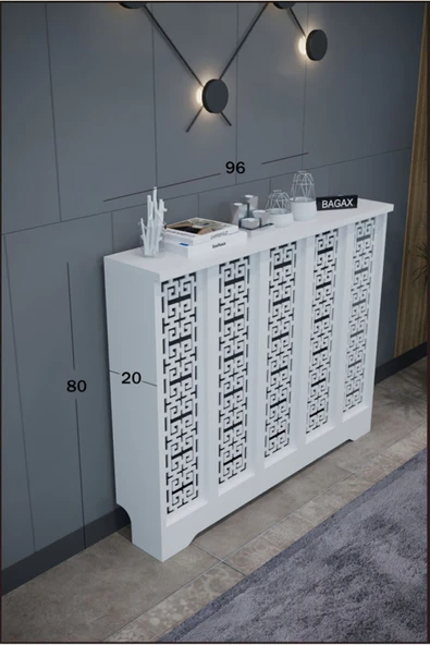 BAGAX Karatay Model, Beyaz Renk,iç Ölçü 96 Cm Dış Ölçü 100 Cm Petek Kaplama, Dresuar ürün görseli