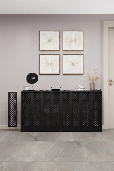 BAGAX Perge Model, Siyah Renk,iç Ölçü 156 Cm Dış Ölçü 160 Cm Petek Kaplama, Dresuar ürün görseli