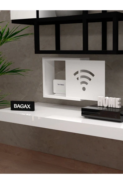 BAGAX Wifi Desenli Modem/sigorta Saklama Kutusu, 40cm X 33cm - Resim 8