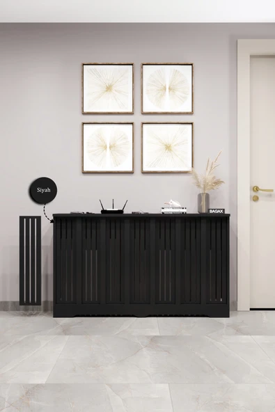 BAGAX Efes Model, Siyah Renk,iç Ölçü 136 Cm Dış Ölçü 140 Cm Petek Kaplama, Dresuar ürün görseli