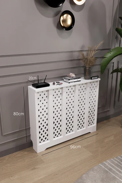 BAGAX Sümela Model, Beyaz Renk,iç Ölçü 96 Cm Dış Ölçü 100 Cm Petek Kaplama, Dresuar - Resim 2