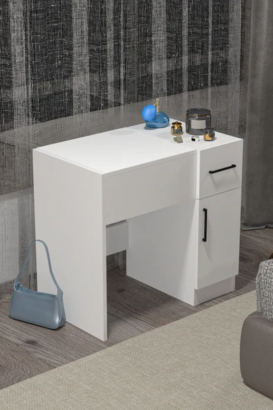 BAGAX Modern Makyaj Masası Aynalı Makyaj Masası - Resim 5