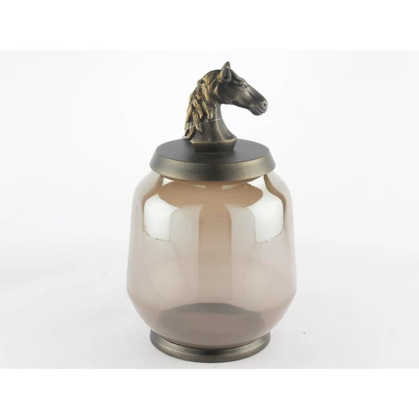 Mikasa Moor Smoke Cam At Kapaklı Mumluk 16x30cm ürün görseli