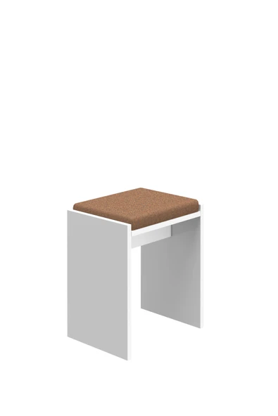 BAGAX Dekoratif Kumaşlı Puf Tabure Bench Koltuk Sandalye - Resim 6