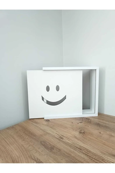 BAGAX Gülen Yüz Desenli Modem/sigorta Saklama Kutusu, 40cm X 33cm - Resim 6