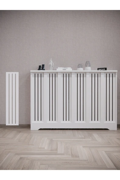 BAGAX Efes Model, Beyaz Renk,iç Ölçü 116 Cm Dış Ölçü 120 Cm Petek Kaplama, Dresuar - Resim 2