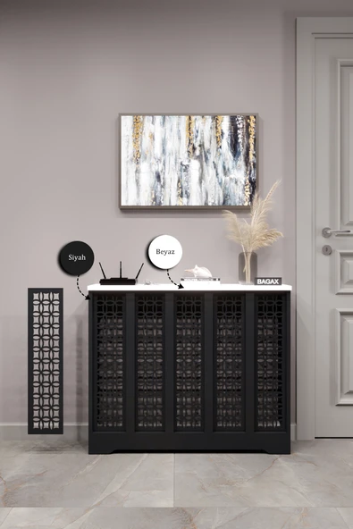 BAGAX Ahşap Petek Kaplama Dresuariç Ölçü 96 Cm Dış Ölçü 100 Cm, Kalorifer Kapama - Resim 2