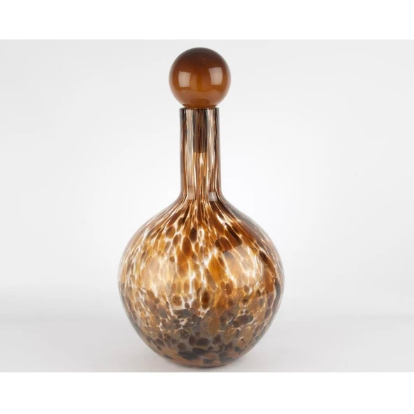 Mikasa Moor Kahverengi Desenli Cam Vazo 46x25cm ürün görseli