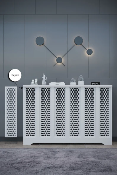 BAGAX Bodrum Model, Beyaz Renk,iç Ölçü 116 Cm Dış Ölçü 120 Cm Petek Kaplama, Dresuar ürün görseli