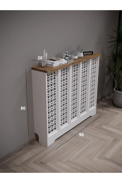 BAGAX Ayasofya Model, Beyaz Üstü Çam Renk,iç Ölçü 96 Cm Dış Ölçü 100 Cm Petek Kaplama, Dresuar ürün görseli