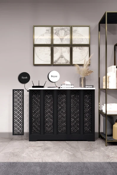 BAGAX Ahşap Petek Kaplama Dresuariç Ölçü 96 Cm Dış Ölçü 100 Cm, Kalorifer Kapama - Resim 2