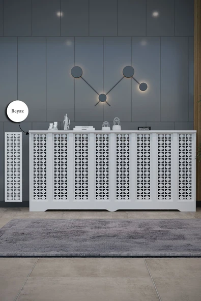 BAGAX Truva Model, Beyaz Renk,iç Ölçü 156 Cm Dış Ölçü 160 Cm Petek Kaplama, Dresuar ürün görseli