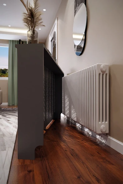 BAGAX Pera Model, Antrasit Renk,iç Ölçü 156 Cm Dış Ölçü 160 Cm Petek Kaplama, Dresuar - Resim 3