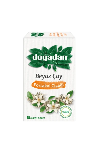 Doğadan Beyaz Çay Portakal Çiçeği 18'li x 4 Adet - Resim 2