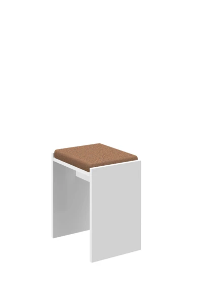 BAGAX Dekoratif Kumaşlı Puf Tabure Bench Koltuk Sandalye - Resim 5