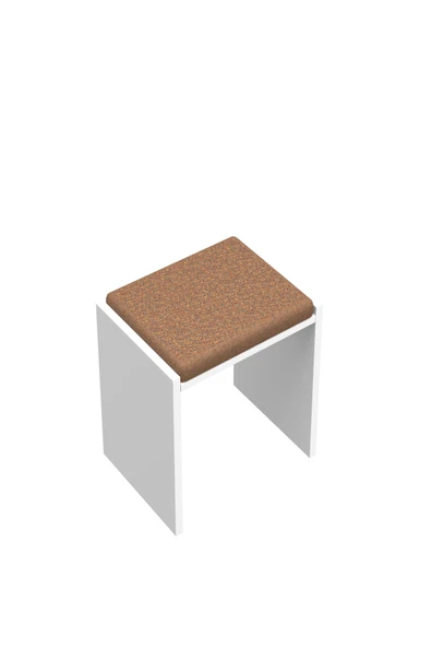 BAGAX Dekoratif Kumaşlı Puf Tabure Bench Koltuk Sandalye - Resim 7