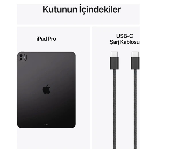 iPad Pro M5 Wi-Fi 256 GB 13" MDYJ4TU/A Uzay Siyahı Tablet - Resim 5