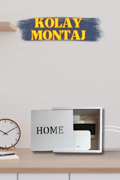 BAGAX 40x33cm Duvar Dekorasyon Urunleri Sigorta Kutusu Saklama Ve Desenli Modem Saklama Kutusu Cok Amacli - Resim 5