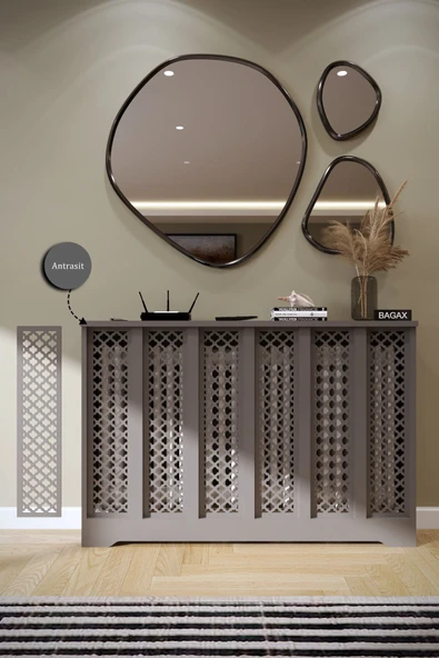 BAGAX Zeugma Model, Antrasit Renk,iç Ölçü 116 Cm Dış Ölçü 120 Cm Petek Kaplama, Dresuar ürün görseli