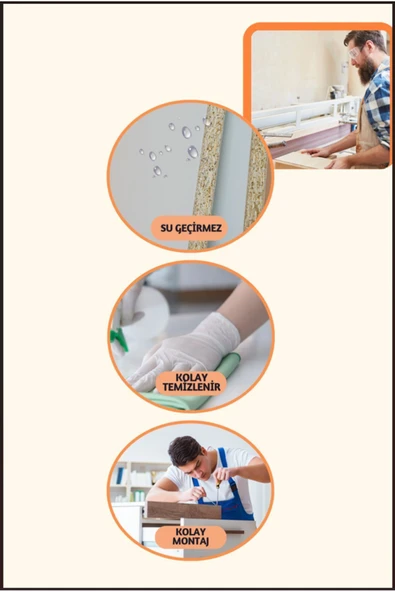 BAGAX Petek Onu Dresuar Kaplama 116cm Cok Amacli Dolaplar Mobilya Kalorifer Petek Onu Kapatma - Resim 6