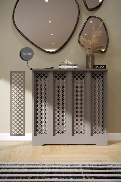 BAGAX Zeugma Model, Antrasit Renk,iç Ölçü 76 Cm Dış Ölçü 80 Cm Petek Kaplama, Dresuar ürün görseli