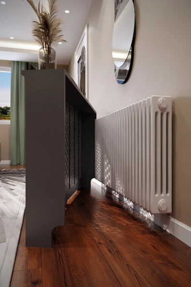 BAGAX Pera Model, Antrasit Renk,iç Ölçü 136 Cm Dış Ölçü 140 Cm Petek Kaplama, Dresuar - Resim 3