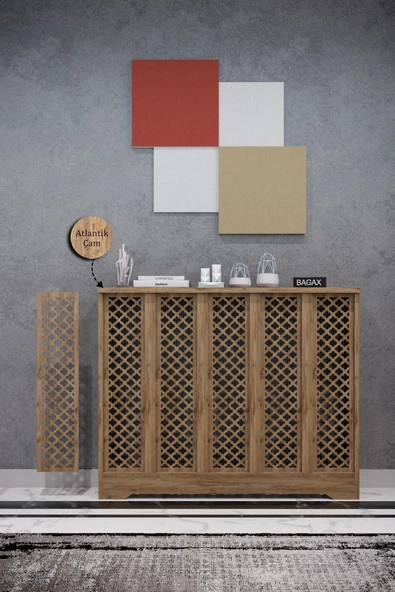 BAGAX Zeugma Model, Çam Renk,iç Ölçü 96 Cm Dış Ölçü 100 Cm Petek Kaplama, Dresuar ürün görseli