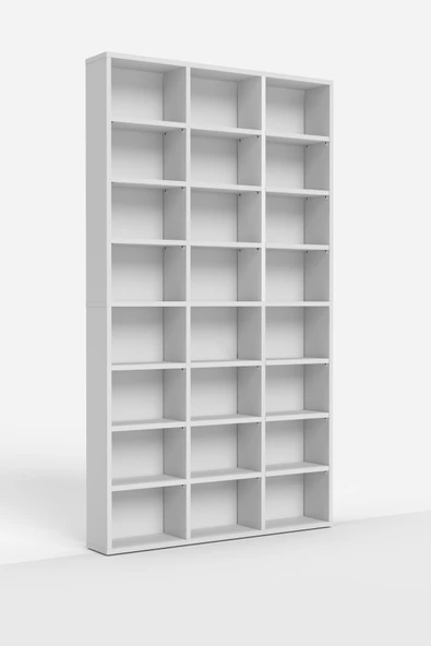 BAGAX Çok Raflı Kitaplık Kütüphane Raflı Dekoratif Kitaplık Geniş Kitaplık - Resim 6