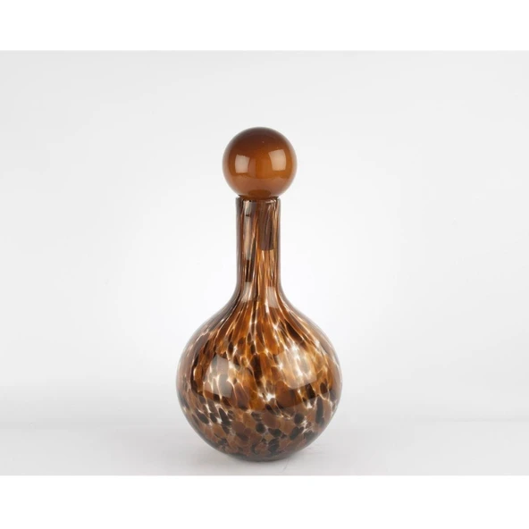 Mikasa Moor Kahverengi Desenli Cam Vazo 40x21cm ürün görseli