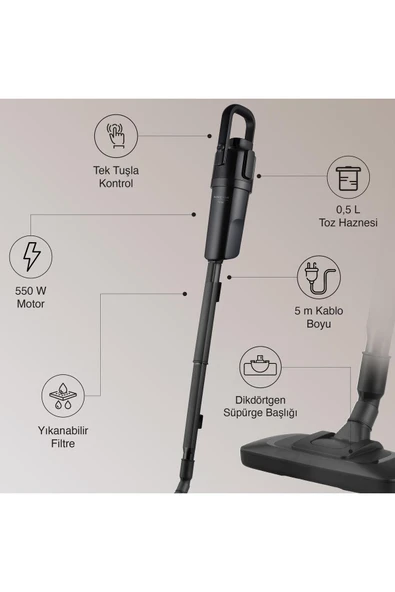Range Vector Kablolu Dikey Süpürge - Resim 2