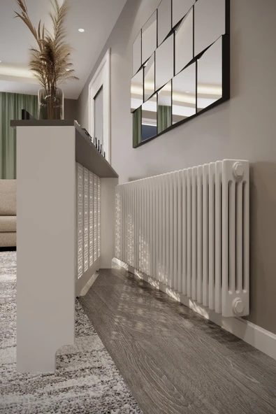 BAGAX Karatay Model, Beyaz Üstü Antrasit Renk,iç Ölçü 176 Cm Dış Ölçü 180 Cm Petek Kaplama, Dresuar - Resim 2