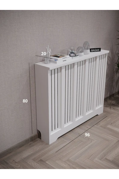 BAGAX Efes Model, Beyaz Renk,iç Ölçü 96 Cm Dış Ölçü 100 Cm Petek Kaplama, Dresuar - Resim 2