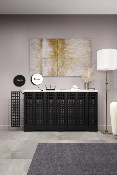 BAGAX Ahşap Petek Kaplama Dresuariç Ölçü 136 Cm Dış Ölçü 140 Cm, Kalorifer Kapama - Resim 2