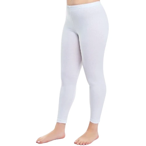 Seher Yıldızı Düz Uzun Tayt BEYAZ ürün görseli