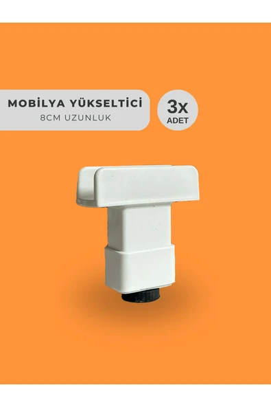 BAGAX 8 Cm Yükseltici Mobilya Ayağı 3 Adet Fiyatıdır. ürün görseli