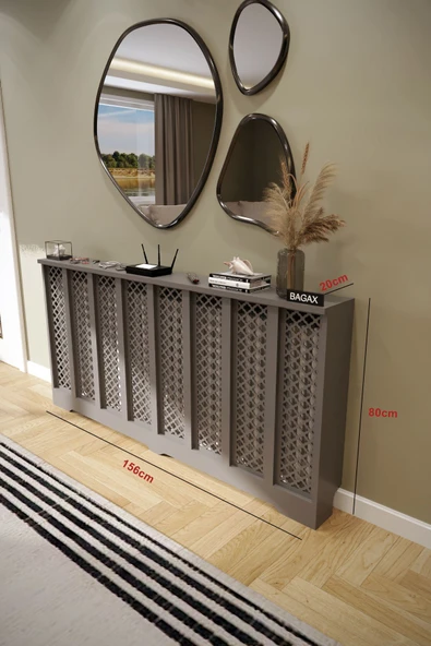 BAGAX Zeugma Model, Antrasit Renk,iç Ölçü 156 Cm Dış Ölçü 160 Cm Petek Kaplama, Dresuar - Resim 2