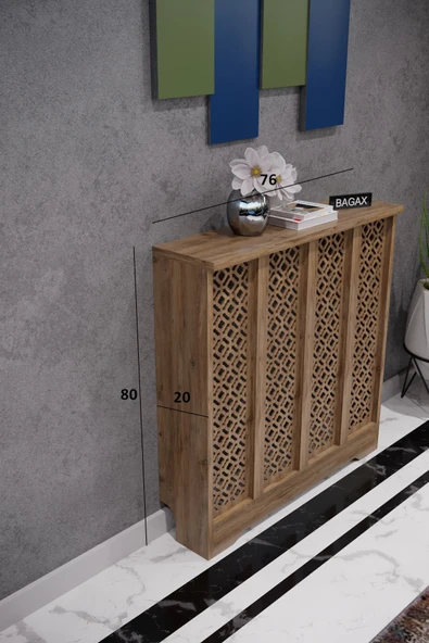 BAGAX Pera Model, Çam Renk,iç Ölçü 76 Cm Dış Ölçü 80 Cm Petek Kaplama, Dresuar - Resim 2