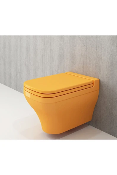 Scala Asma Klozet Ve Kapağı Mandalina Sarısı 1080-021-0128 ürün görseli 1