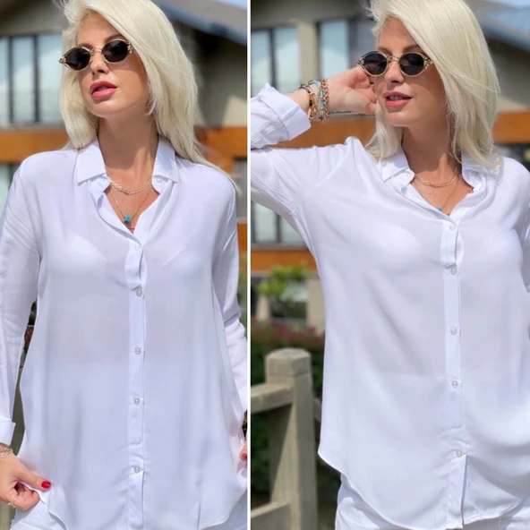 Dokuma Viskon Kumaş Efsane Gömlek - Resim 2