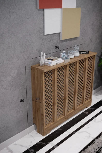 BAGAX Zeugma Model, Çam Renk,iç Ölçü 96 Cm Dış Ölçü 100 Cm Petek Kaplama, Dresuar - Resim 2