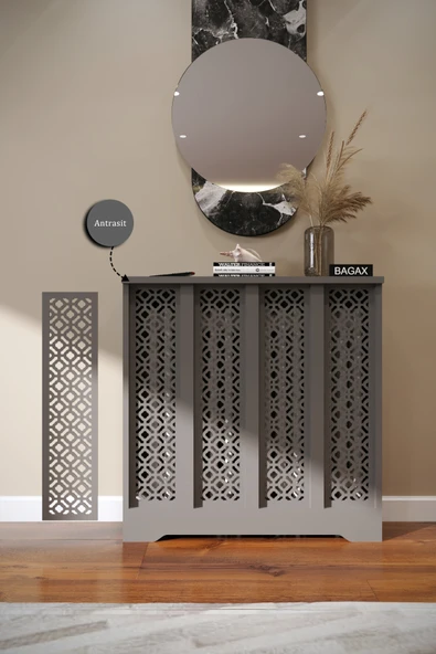 BAGAX Pera Model, Antrasit Renk,iç Ölçü 76 Cm Dış Ölçü 80 Cm Petek Kaplama, Dresuar ürün görseli