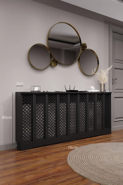 BAGAX Zeugma Model, Siyah Renk,iç Ölçü 176 Cm Dış Ölçü 180 Cm Petek Kaplama, Dresuar - Resim 2