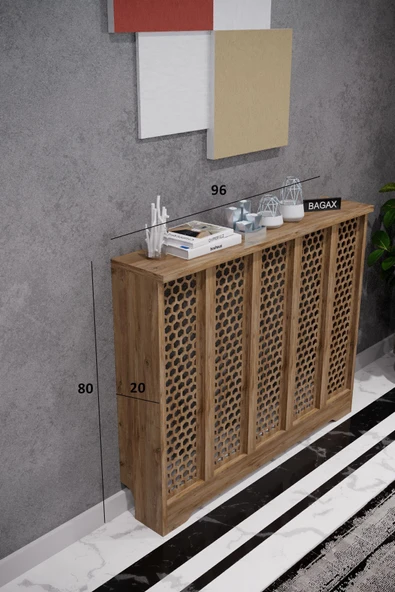 BAGAX Bodrum Model, Çam Renk,iç Ölçü 96 Cm Dış Ölçü 100 Cm Petek Kaplama, Dresuar - Resim 2