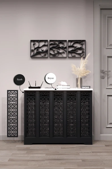 BAGAX Ahşap Petek Kaplama Dresuariç Ölçü 96 Cm Dış Ölçü 100 Cm, Kalorifer Kapama - Resim 2