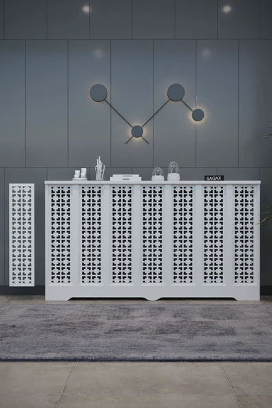 BAGAX Truva Model, Beyaz Renk,iç Ölçü 136 Cm Dış Ölçü 140 Cm Petek Kaplama, Dresuar ürün görseli