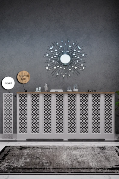 BAGAX Petek Onu Dresuar Kaplama 156cm Cok Amacli Dolaplar Mobilya Kalorifer Petek Onu Kapatma - Resim 2